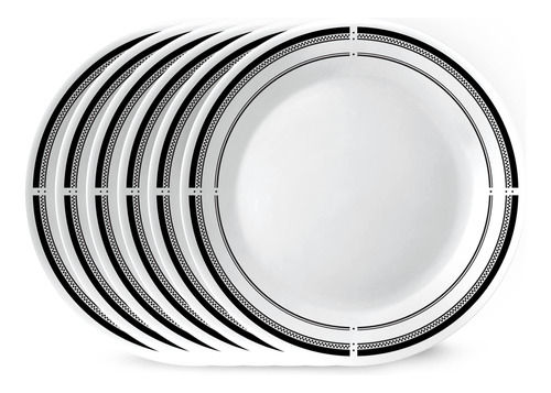 Corelle Vitrelle - Platos Redondos De 6 Piezas De 10.25 PuLG