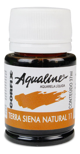 Tinta Aquarela Aqualine Corfix 37ml Cor Terra Siena Natural - 11