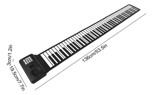 Teclado Electrónico Portátil Práctica De Piano De 88 Teclas