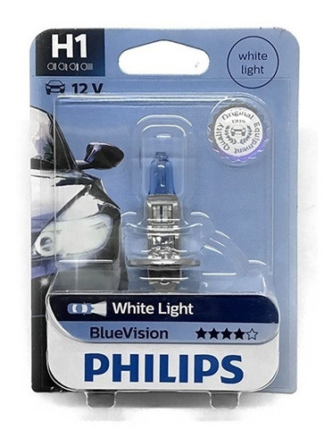 Lampara Phillips H1 12v Blue Vision Tipo Xenon 12258 Bv