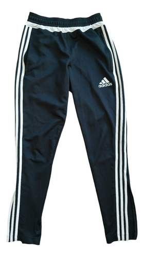 Pantalón Adidas Negro Con Rayas Blancas 2 Bolsillos T.xs (Usado)