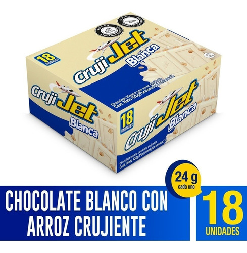 Chocolatina Jet Blanca Plegadiza X 18 - kg