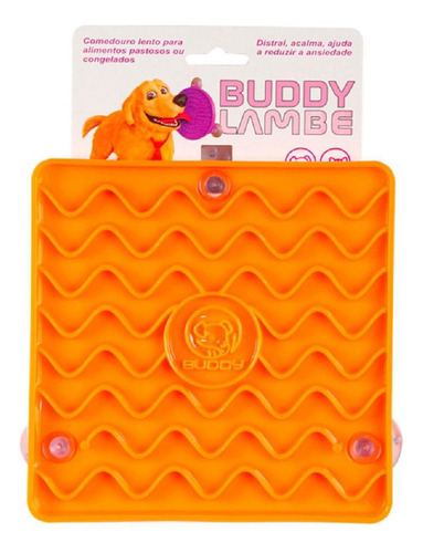 Tapete De Lamber Pet Cães E Gatos Buddy Toys Lambe Ondas