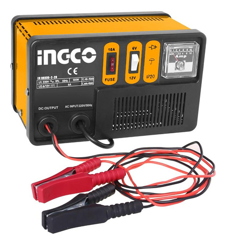 Cargador De Batería Ingco Para Auto Moto Portable 6/12volts