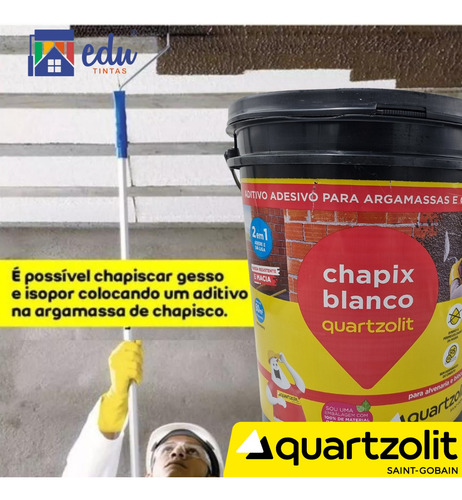 Adesivo Para Chapisco E Argamassas Chapix 18 L Quartzolit