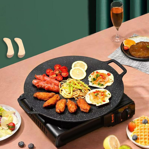Compatible Sartén De Parrilla Coreana Barbacoa De Barbacoa