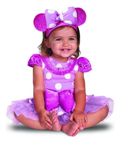 Disfraz De Minnie Mouse Color Rosa Infantil