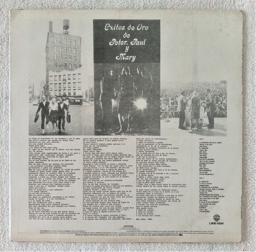Peter Paul And Mary Lp Exitos De Oro (Usado)