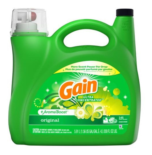 Detergente Líquido Ropa Gain 5,91 Litros