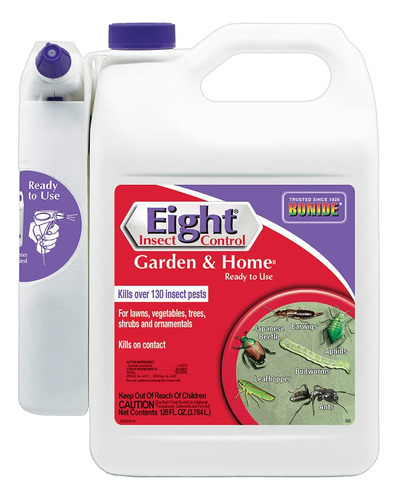 Bonide Eight Insect Control Garden & Home, 128 Oz Listo Para