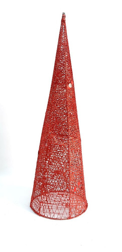 Árbol De Navidad Alambre Rojo 40 Cm #30741 - Sheshu Navidad