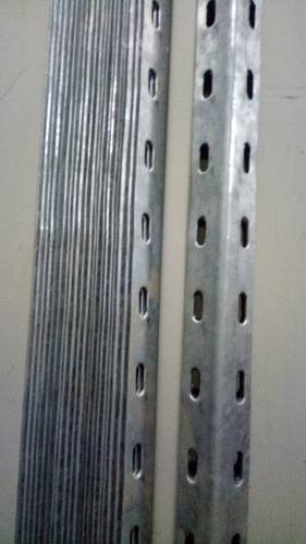 Parantes De Estanteria 2 Mts (chapa 18) Nuevos Plateado (Usado)