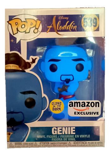 Funko Disney Aladdin Genie Genio #539 Glows Amazon Exclusive