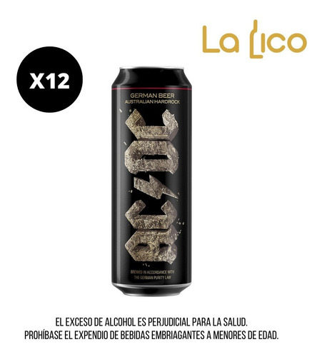 Cerveza Ac Dc 568ml X12 - mL a $259