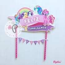 Comprar Topper Para Torta My Little Pony Adorno Pincho Centro Torta