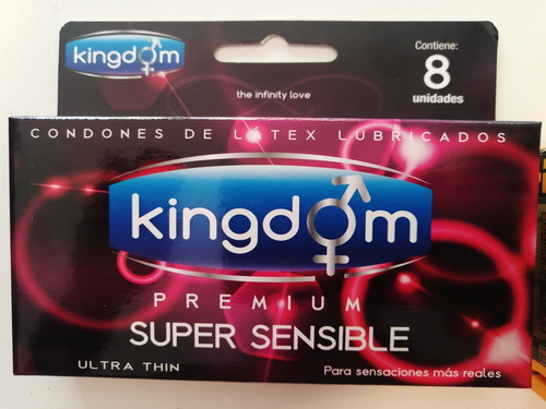 24 Condones Preservativos Kingdom Super Sensible, Super Thin