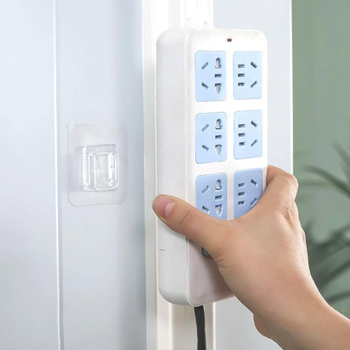 Imagen 8 de 10 de Soporte Gancho Colgador Adhesivo Pared Cuadro Resistente Ax®