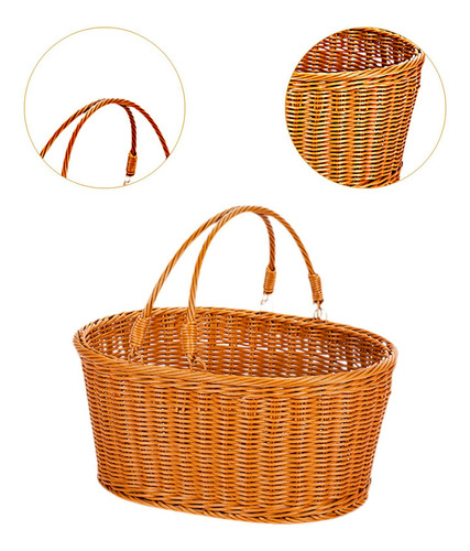 Cesta De Almacenamiento Decorativa Con Asas, Versátil Y