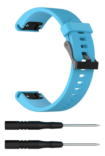C Correa De Reloj De Silicona Para Garmin Fenix 5s (20 Mm),