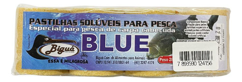 Pastilha Pesca Biguá P/ Carpa Cabeçuda Blue 280g S/ Corante