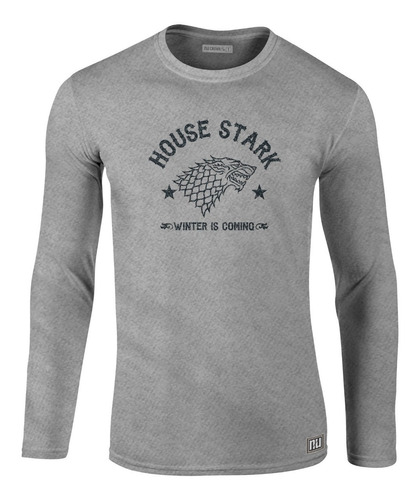 Camiseta Manga Larga Camibuso Got House Stark Ikl