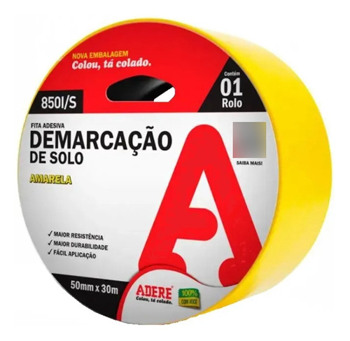 Fita Demarcação Solo 50mm X 30m Várias Cores Adere