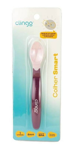 Imagem 2 de 2 de Colher De Silicone Ergo Termossensível-clingo