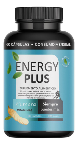 Energy Plus Vitamina Concentracion Y Energia Para Tu Cuerpo 