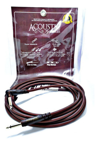 Cabo Para Instrumentos Mac Acoustic Plug L 4,57m 15ft C/