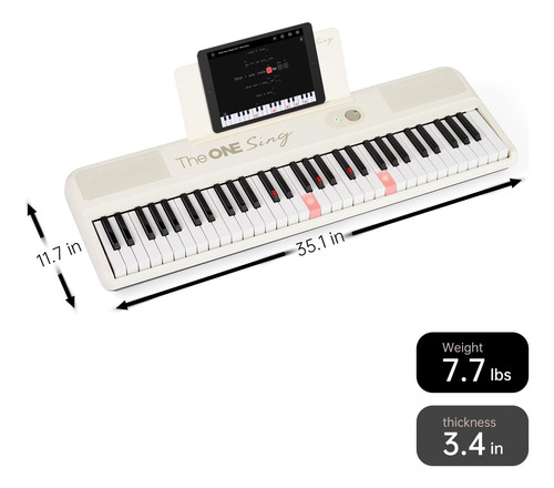 The One Smart Piano Sing, 61 Keys Piano Keyboard Para Cantar