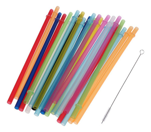 D 50 Piezas Pajas Reutilizable Duro Bebidas + 2 Piezas