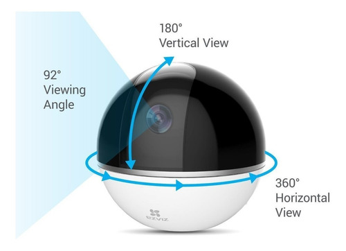 Cámara De Seguridad Ip Ezviz C6t 360° Wifi Pt