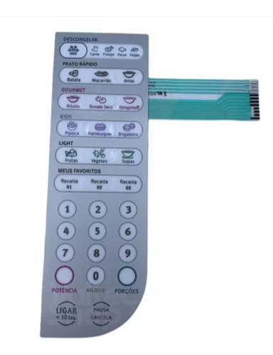 Adesivo Membrana Teclado Forno Microondas Electrolux Mef41y