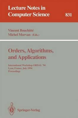 Libro Orders, Algorithms And Applications - Vincent Bouch...