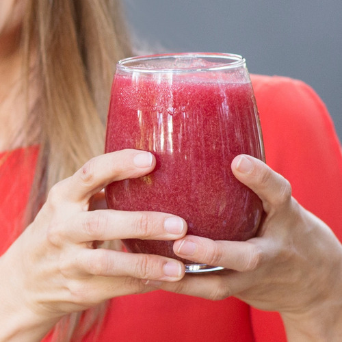 Latte Vegano De Coco Con Berries