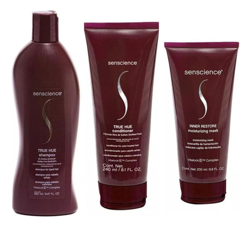 Senscience True Hue Duo Peq +máscara Inner Restore 200ml