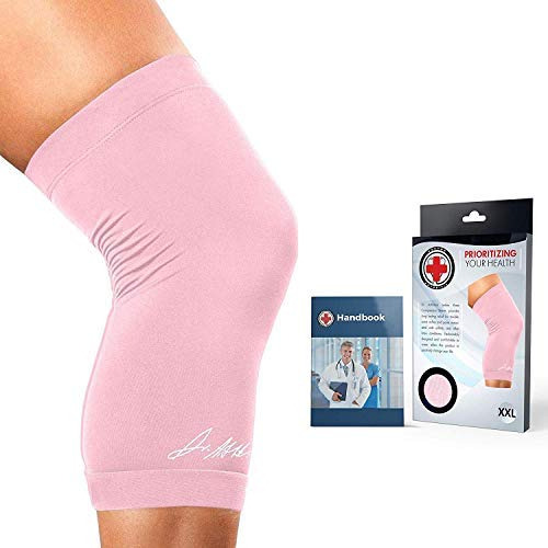 Doctor Developed - Rodillera Rosa De Compresion Para Mujer,