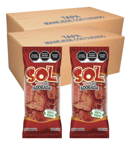 Papas Chipotle 40 Pz 100 G C/u Sol Turbi Papa Caja