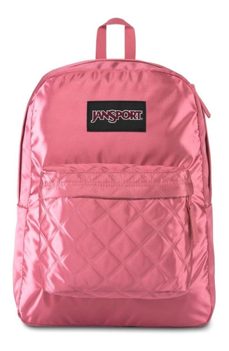 Mochila Jansport Mujer Super Rose Diamond (acolconado) Orig Color Rosa