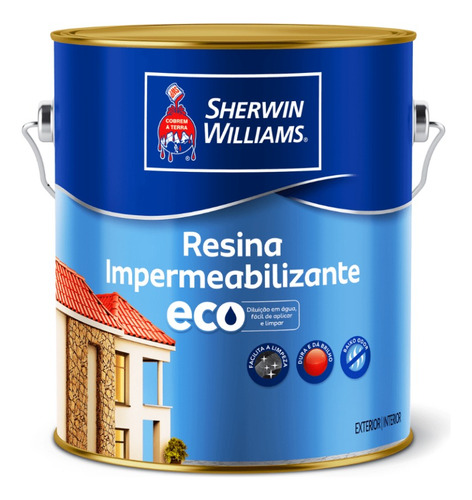 Resina Acrílica Brilhante Eco 3.6l Incolor Sherwin Williams Cor Transparente