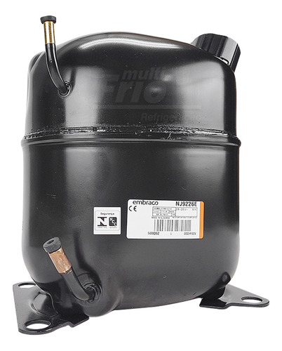 Motor Compressor Nj9226e 1hp+ R22 Média Aspera Embraco