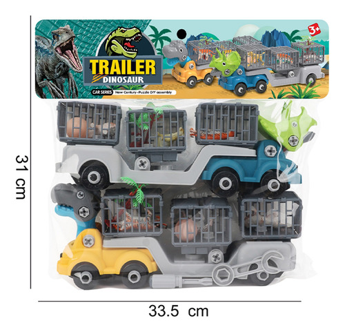 Remolque De Dinosaurio L Assembly Para Niños, Tobogán, Coche