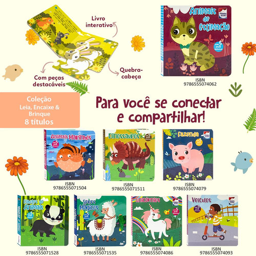 Leia, Encaixe & Brinque: Fazenda, De Mammoth World. Editorial Happy Books, Capa Mole Em Português