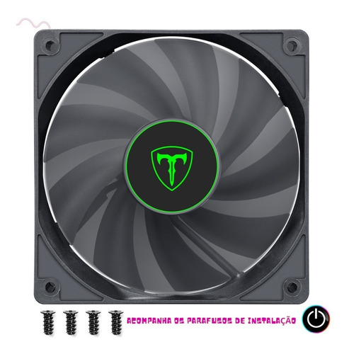 Cooler Fan Black 120mm T-dagger T-tgf100 Silencioso