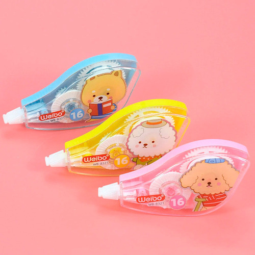3 Correctores Cinta Kawaii Tinta Boligrafo Cinta Correctora