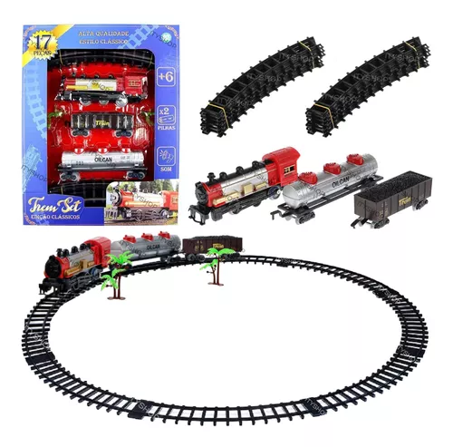 Trenzinho De Brinquedo Locomotiva Infantil Trem Elétrico