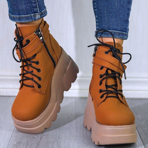 Botines De Tacón Alto Y Tacón Grueso Para Mujer