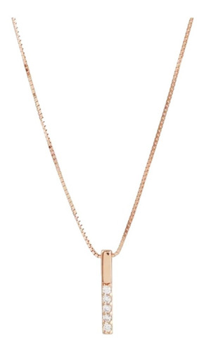 Oferta! Collar Oro Rosa Dije De Circones Mujer Ntl