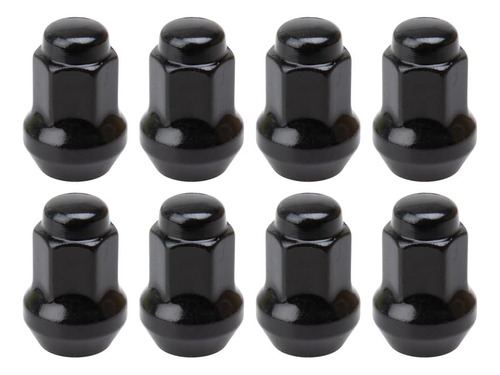 Tapered Lug Nut Kit 3/8  (8-pack) W/14mm Head Black For The 