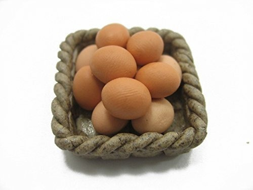 Casa De Muñecas Comida En Miniatura Huevos Frescos
